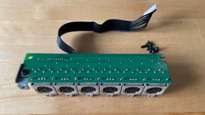 Akai MPC 2500 Parts - MIDI input/output board PCB & screws & ribbon connector - Image 3