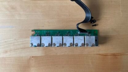 Akai MPC 2500 Parts - MIDI input/output board PCB & screws & ribbon connector - Image 4