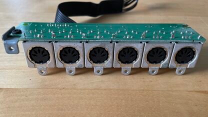 Akai MPC 2500 Parts - MIDI input/output board PCB & screws & ribbon connector